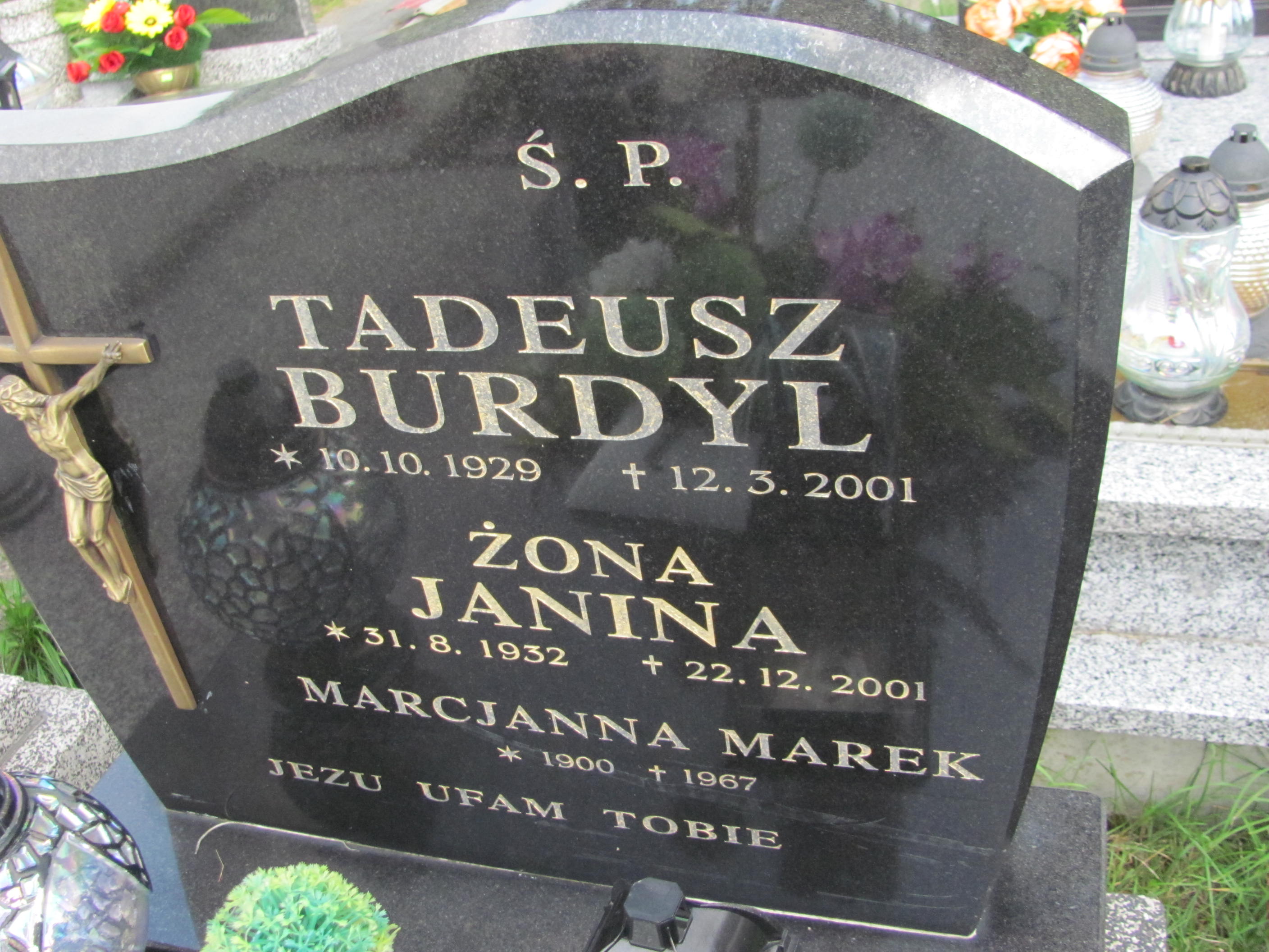 Janina Burdyl 1932 Zawoja - Grobonet - Wyszukiwarka osób pochowanych