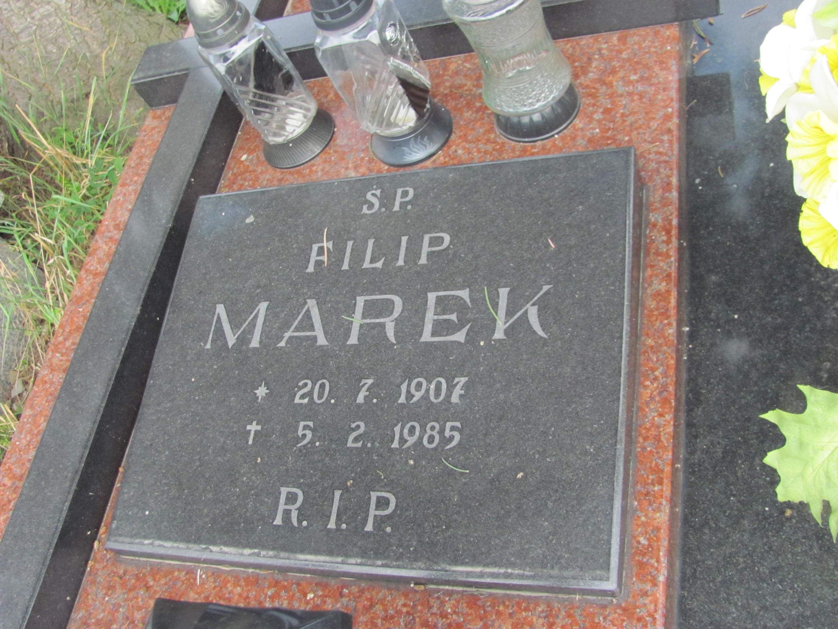 Filip Marek 1907 Zawoja - Grobonet - Wyszukiwarka osób pochowanych