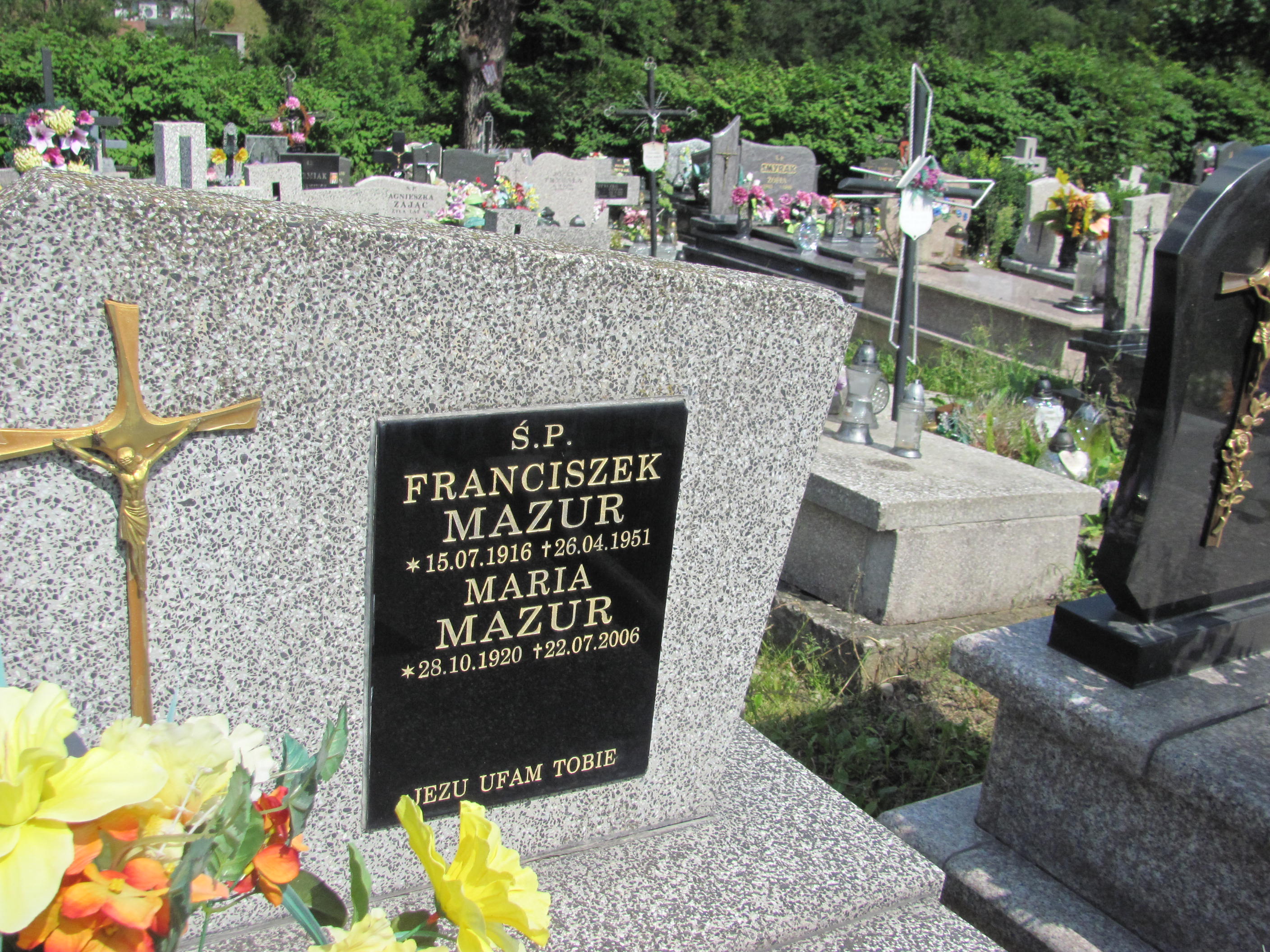 Franciszek Mazur 1916 Zawoja - Grobonet - Wyszukiwarka osób pochowanych